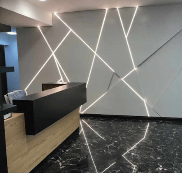 Éclairage Profilé LED 2013 RECESSED GRIS