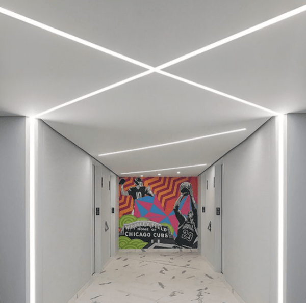 Éclairage Profilé LED Recessed 3010 NOIR