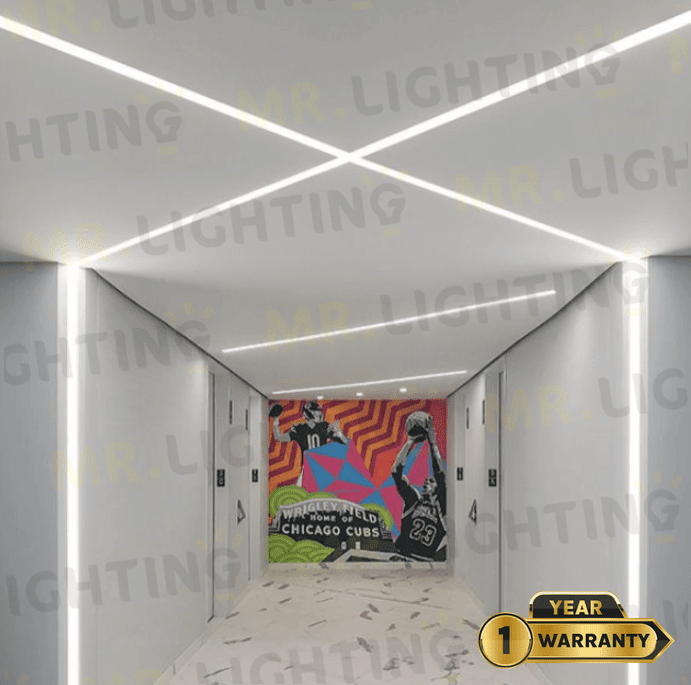 Éclairage Profilé LED 4020 RECESSED GRIS