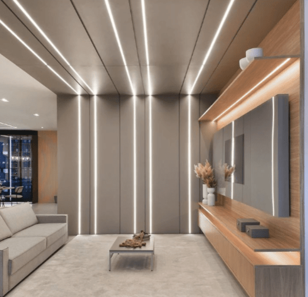Éclairage Profilé LED Recessed 3010 Gris